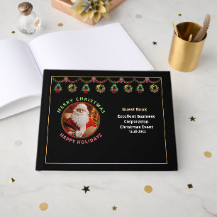 Christmas Holidays Business Corporate Party Event Guest Book