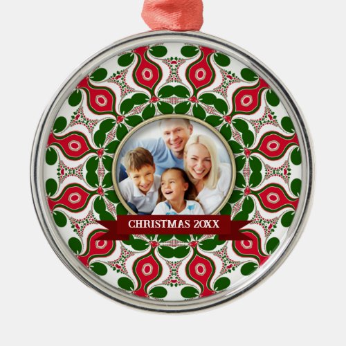 Christmas Holidays Family Keepsake Metal Ornament