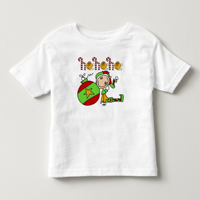 Christmas Holidays Festive Cute Kids Elf Toddler T-shirt (Front)