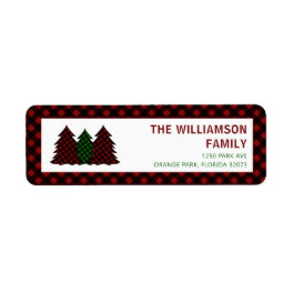 Christmas Holidays Festive Return Address Labels