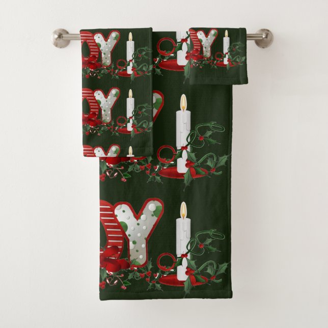 Christmas Holidays Joy Bath Towel Set (Insitu)