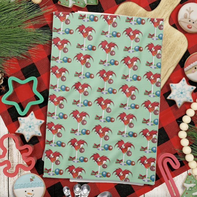 Christmas Holidays Joy Dragon Kitchen Towel (Creator Uploaded)