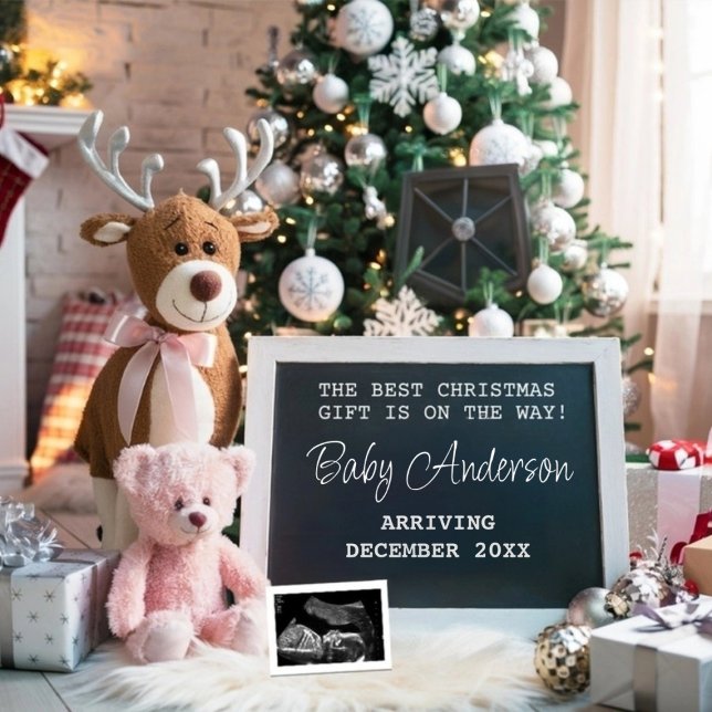 Christmas Holidays Neutral Pregnancy Announcement  Poster (Creator Uploaded)