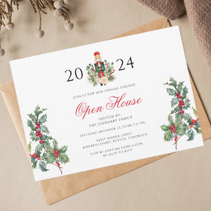 Christmas Holidays Nutcracker Open House Invitation
