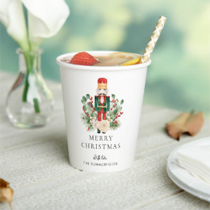 Christmas Holidays Nutcracker Script Festive Paper Cups