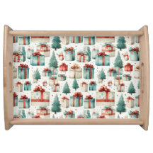 Christmas Holidays Serving Tray