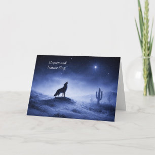 Christmas Holidays Southwestern Desert Landscape Card