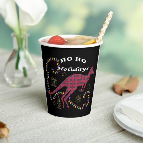 Christmas holidays square  paper cups
