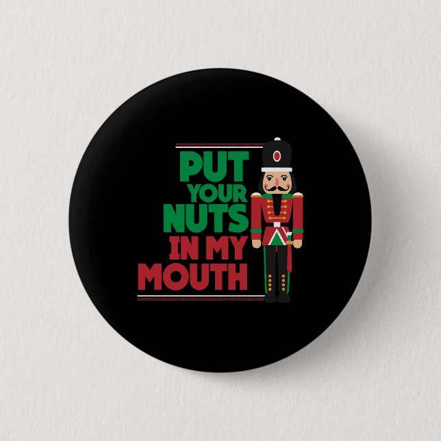 Christmas Holidays Xmas  Button (Front)
