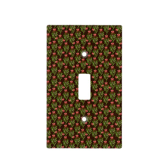 Christmas Hollies - Light Switch Cover (Front)