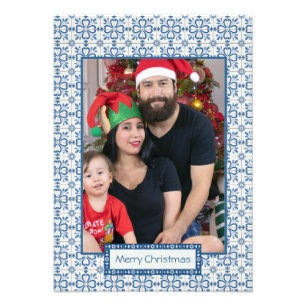 Christmas holly and flowers petals tiles frame photo print