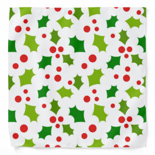 Christmas holly Bandana