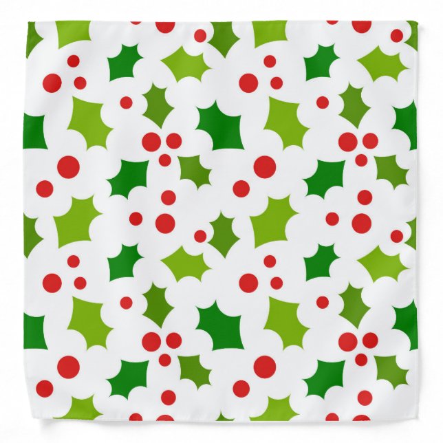 Christmas holly Bandana (Front)
