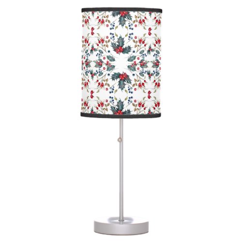 Christmas Holly  Berries Holiday Lamp Shade