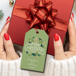 Christmas Holly Berry Homemade Food Holiday Baking Gift Tags