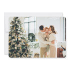 Christmas Holly Botanical Greenery Two Photo Retro