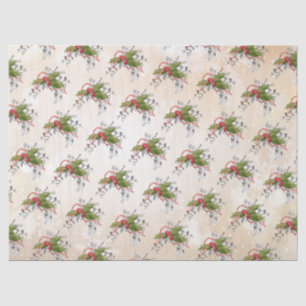 Christmas Holly Branch Tissue Paper