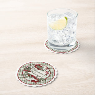 Christmas-Holly-CHRISTMAS-BLESSINGS-Paper Coaster