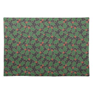 Christmas Holly  Cloth Placemat