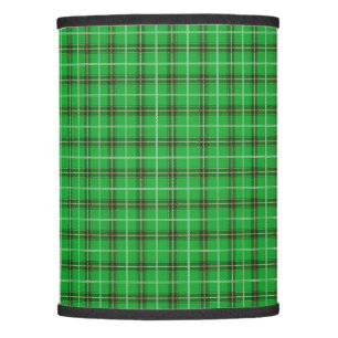 Christmas Holly Green and Evergreen Tartan Lamp Shade