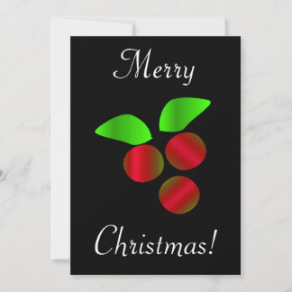Christmas Holly Invitation