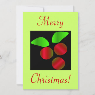 Christmas Holly IV Invitation