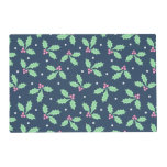 Christmas Holly Ivy Pattern Placemat