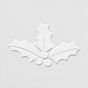 Christmas holly leafs and berries paper embosser