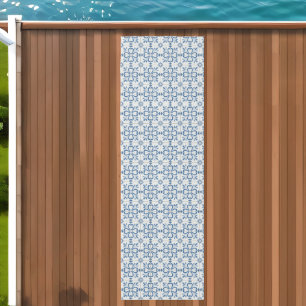 Christmas holly leaves and flowers petals tiles outdoor rug