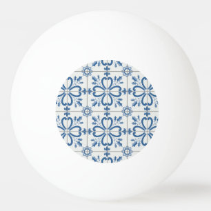 Christmas holly leaves and flowers petals tiles ping pong ball