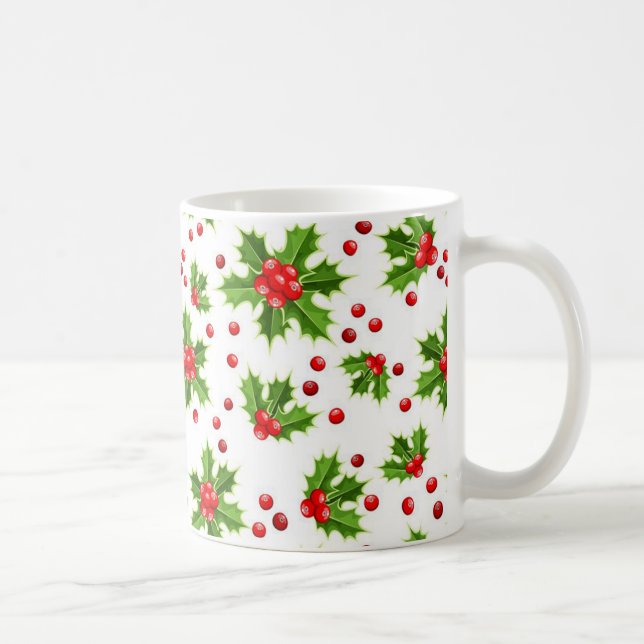 Christmas Holly Mug (Right)