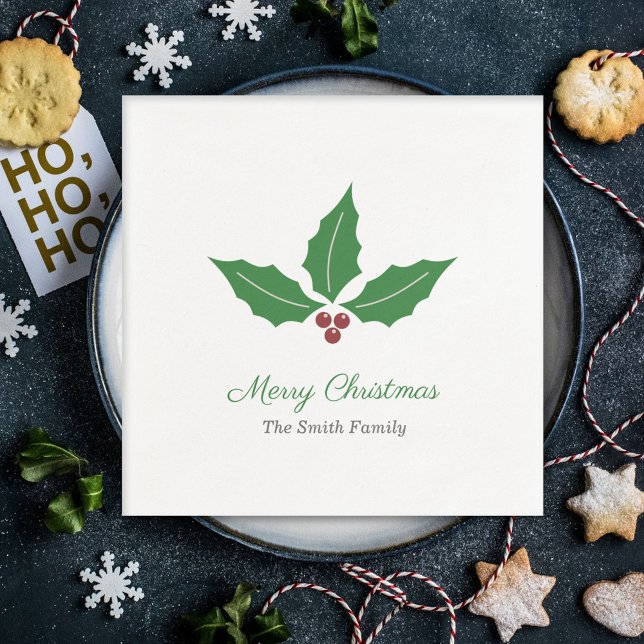 Christmas Holly Napkins (Christmas Holly Napkins)