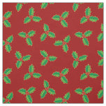 Christmas Holly Pattern Fabric