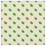 Christmas holly pattern fabric
