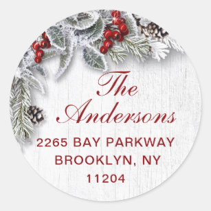 Round Return Address Labels | Zazzle