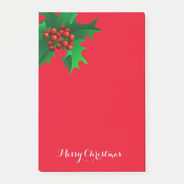 Christmas Holly Post-it-Notes Post-it Notes (Front)