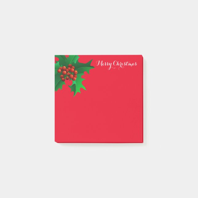 Christmas Holly Post-it-Notes Post-it Notes (Front)