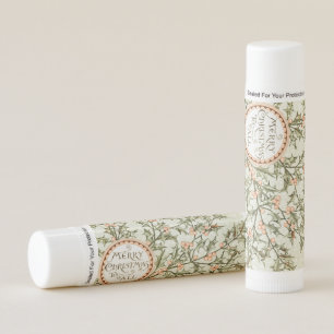 Christmas Holly Pretty Antique Greeting Lip Balm