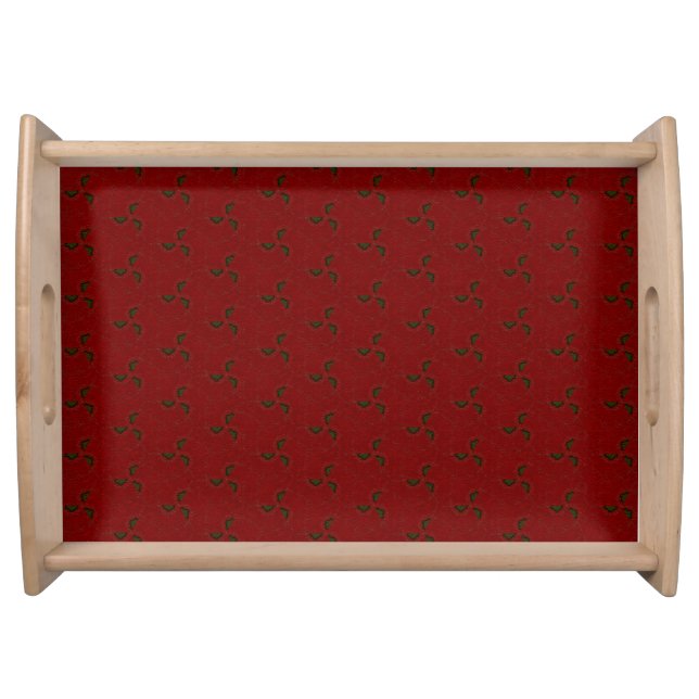 Christmas Holly Serving Tray (Front)