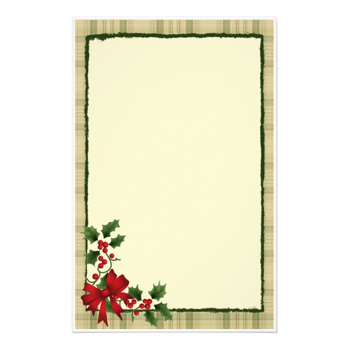 Christmas Holly Stationery