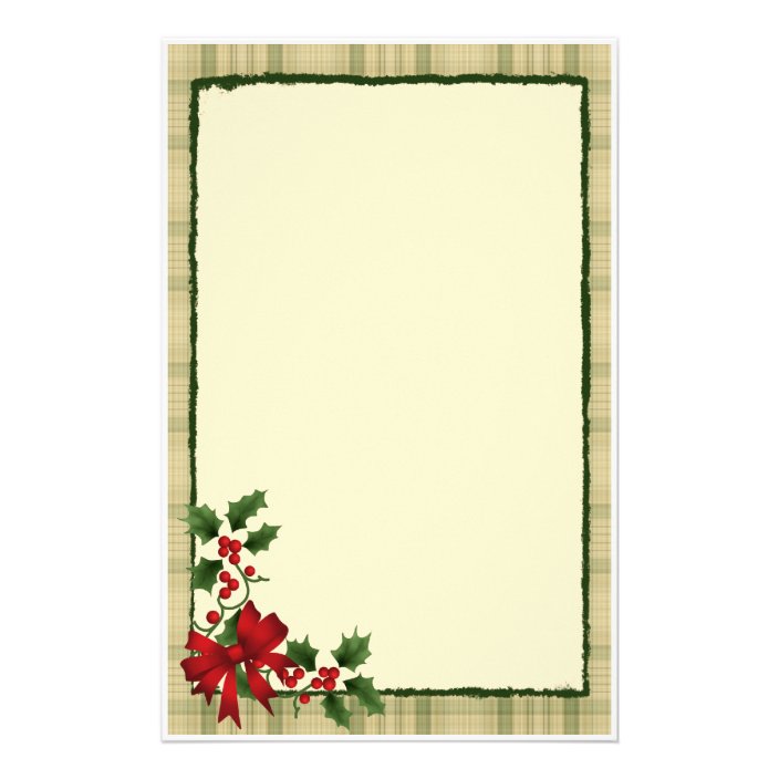 Christmas Holly Stationery | Zazzle.com