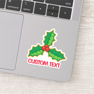 Christmas Holly Sticker