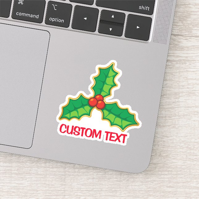 Christmas Holly Sticker (Detail)