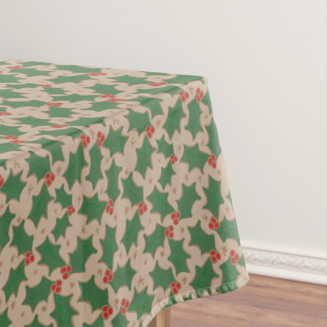 Christmas Holly Tablecloth (In Situ)