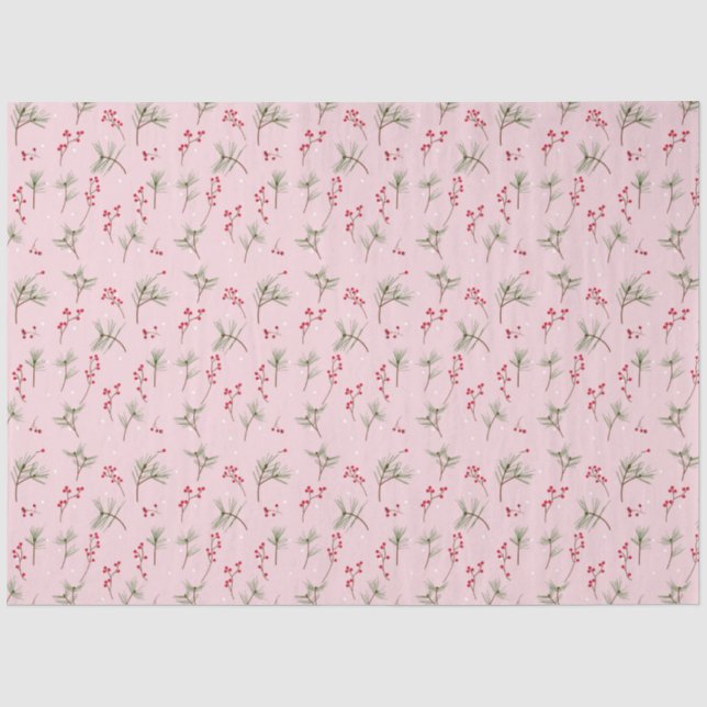 Christmas Holly Tissue Paper (Front)