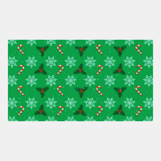 Holly and Snowflakes Zoom background
