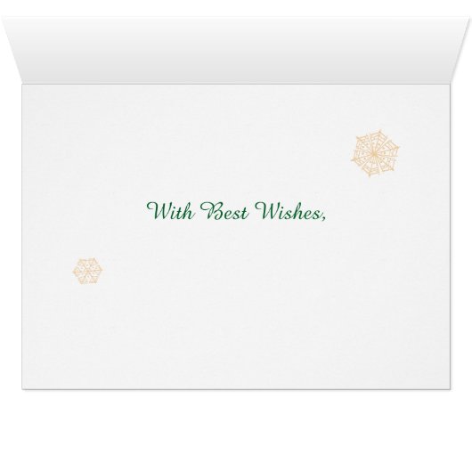 Christmas Holly Wreath, for Customers Snowflakes (Inside Horizontal (Bottom))