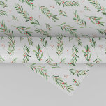 Christmas Holly Wreath Pattern Wrapping Paper<br><div class="desc">This Christmas holly wreath pattern wrapping paper is perfect for a classic holiday gift. The design features watercolor green branches with red holly berries.</div>