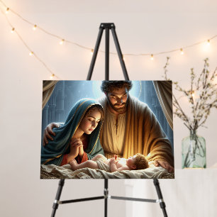 Christmas Holy Family Foam Board