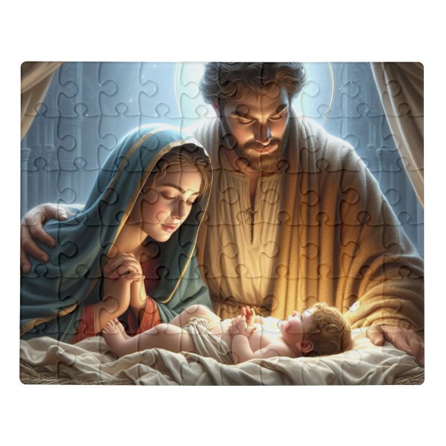 Christmas Holy Family Jigsaw Puzzle (Puzzle Horizontal)